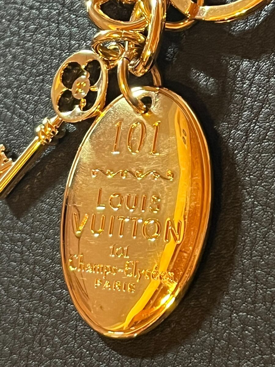LOUIS VUITTON Key ring holder chain Bag Charm AUTH Porto Cle LOUIS VUITTON Key ring holder chain Bag Charm AUTH Porto Cle