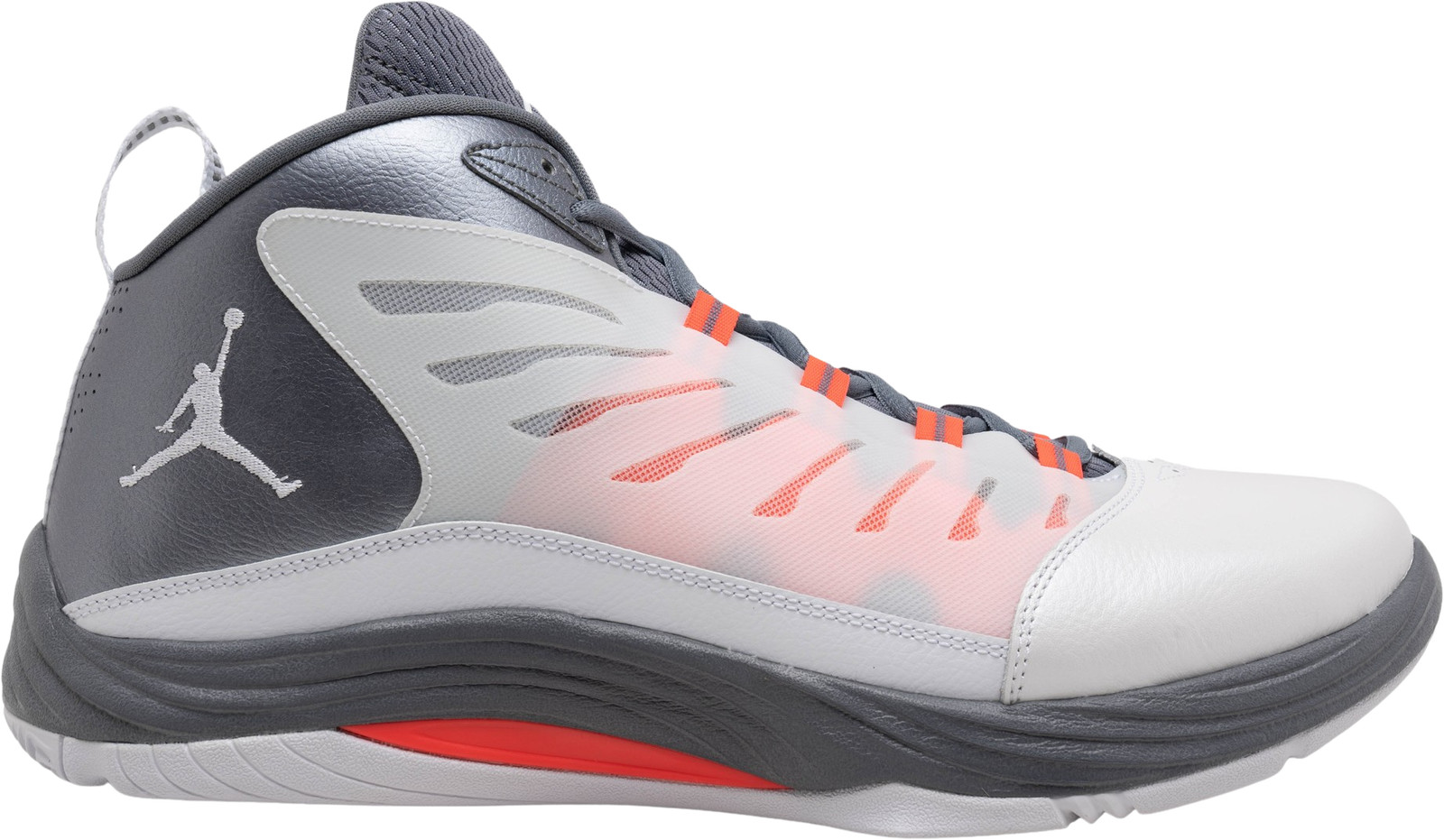 Jordan Prime Fly 2 Men\'s High Top Basketball Sneakers Red White Size 12 Nike Air Diamond Turf II Prime Red Mens Basketball Shoes  main image 4