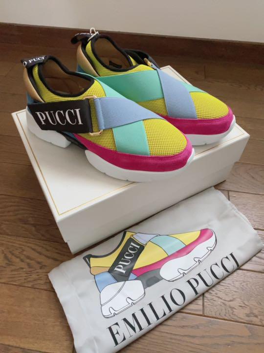 Emilio Pucci Sneakers Multicolor Gold Hardware Women