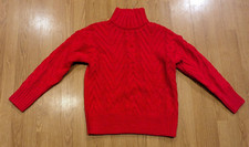 French Connection Chunky Cable-Knit Sweater Pink - S