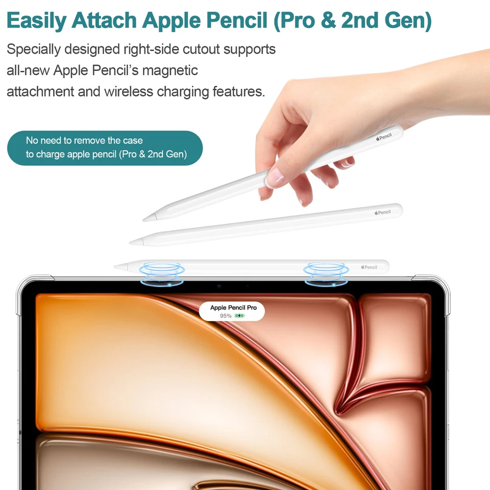 Clear Case for iPad Air 13-inch/Air 11-inch M3 (2025)/M2 (2024) Shockproof Cover - Image 4 of 4