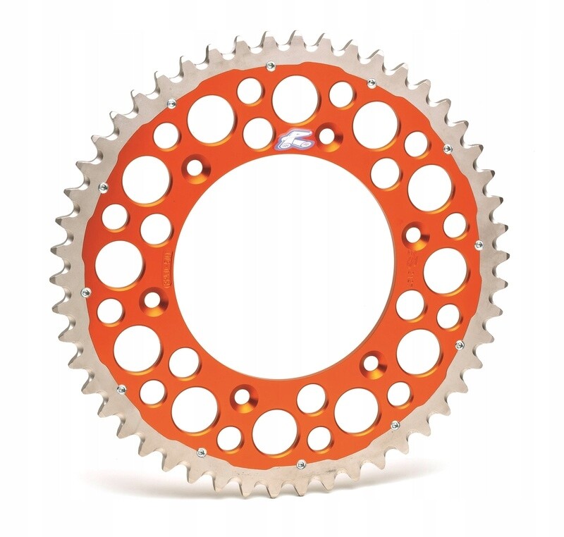 Pignon arrière Twinring 899 48T orange en acier-alu pour KTM