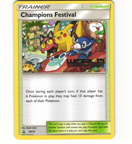 Pokemon PSA 8 NM-Mint 2017 Champions Festival STAFF World