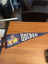 Rare VINTAGE Pennant felt 1960's Quebec Chateau Frontenac 24 inch