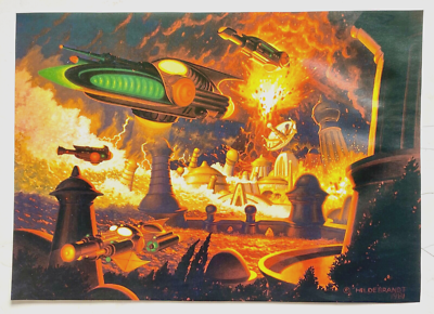 Vintage 1981 Art Print Atlantis Greg Tim Hildebrandt Fantasy Lost