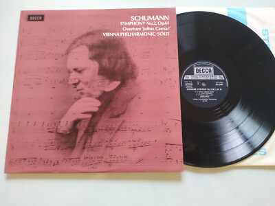 Schumann Symphony No 2 Overture Julius Caesar Solti 1970 LP 12'' Vinilo VG/VG Am