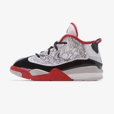 Jordan DUB ZERO TD Toddler White/Black-Varsity Red 311072-116 Sneaker Shoes