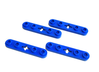 4 x LEGO  32124/50029 System,Technik 1x5 Kreuzplatte blau Neuware