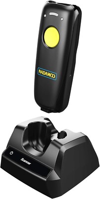 2D Wireless Barcode Scanner Compatible with Bluetooth, Portable USB 1D 2D QR Cod