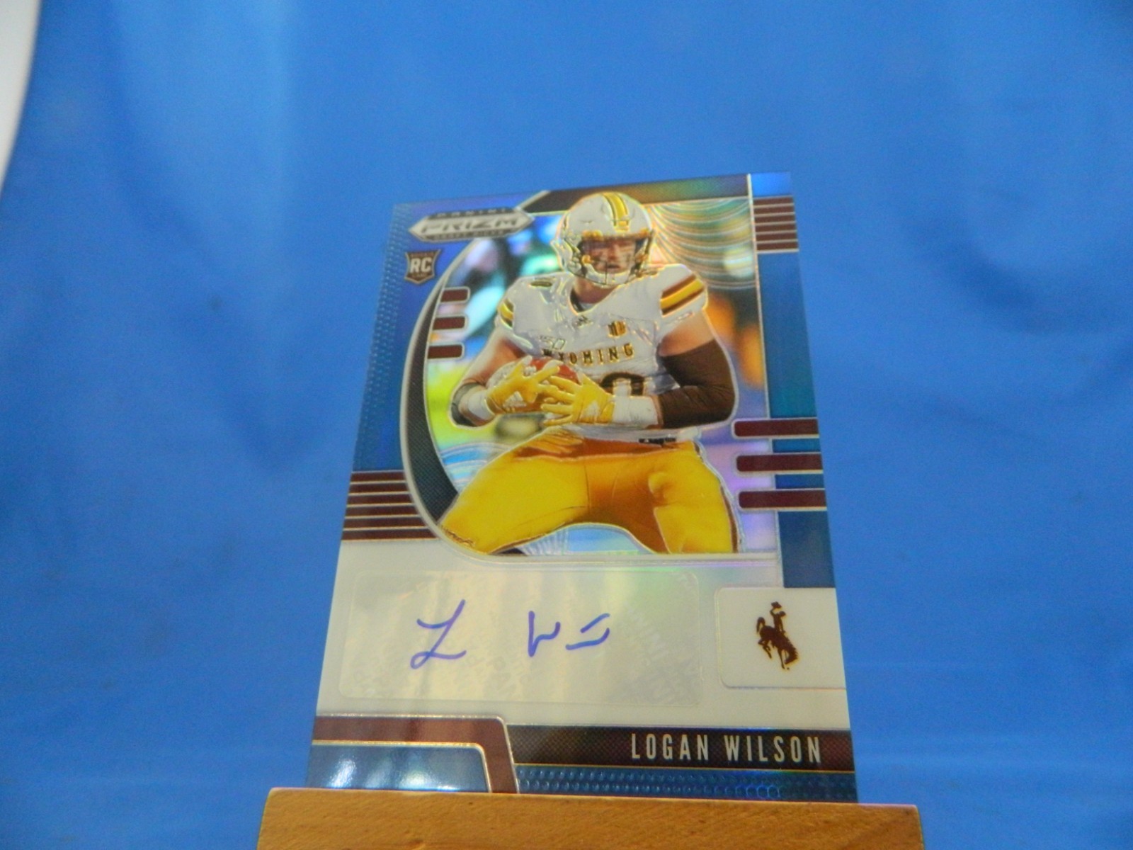Logan Wilson Panini Prizm Draft Picks #220 Autograph-Blue Prizm