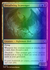 MTG Magic the Gathering Dreadwing Scavenger (118/789) Foundations LP FOIL