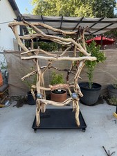 XL Macaw Perch Natural Wood Bird Cage Perch for Large Parrots Cockatoos