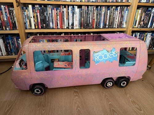 Vintage Barbie And The Rockers Tour Bus Van Near Complete