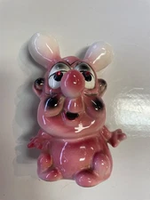 Kreiss Psycho Ceramics Pink Alien Starvon His Head