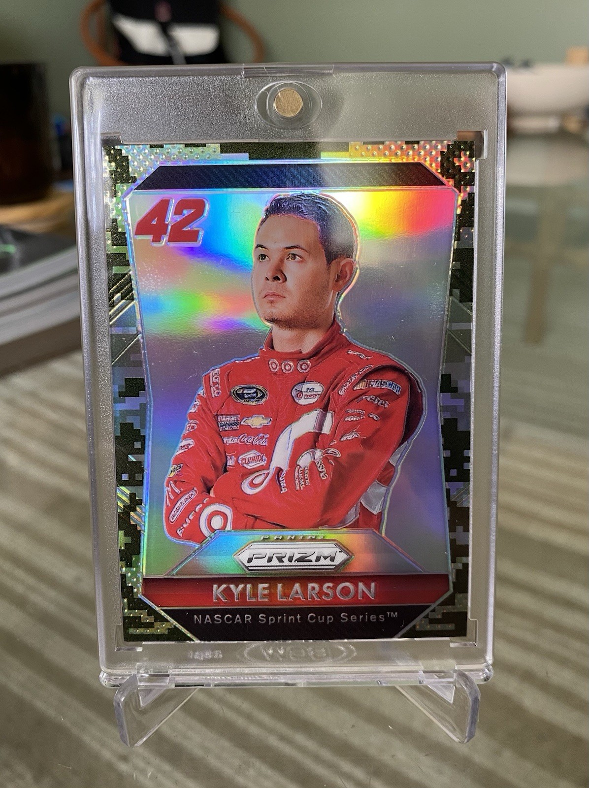 2016 Panini Prizm Racing Kyle Larson #36 Camo Prizm /42 🏆 🏆
