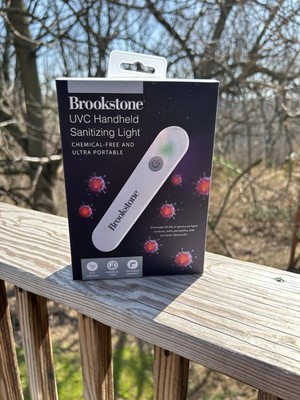 Brookstone UVC Handheld Sanitizing Light Chemical Free - Kills 99.9% of Germs