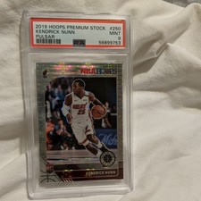 Panini Hoops Premium Kendrick Nunn #250 Pulsar Prizm PSA 9 Rookie Heat