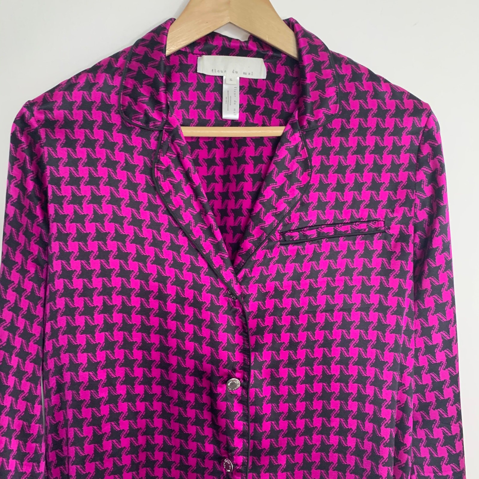 Fleur Du Mal Houndstooth Patterned Button Down To… - image 3