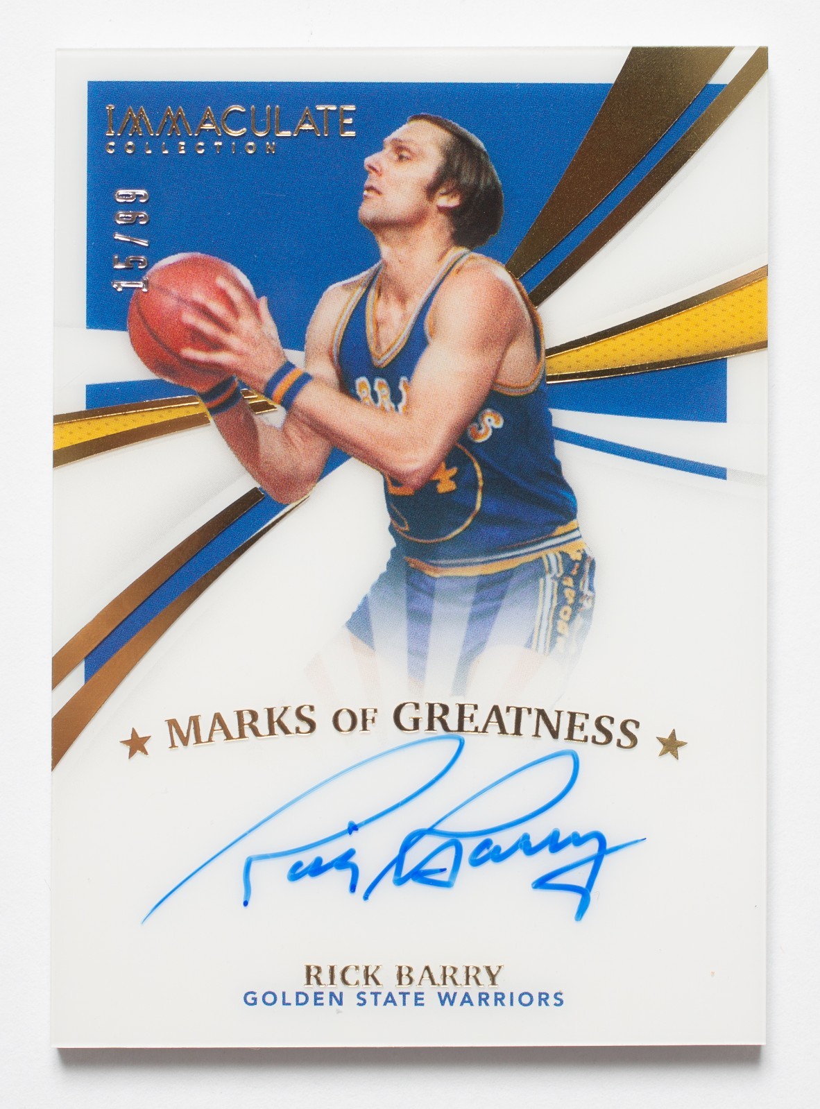 Rick Barry 2020-21 Panini Immaculate Marks of Greatness Auto /25 Warriors HOF