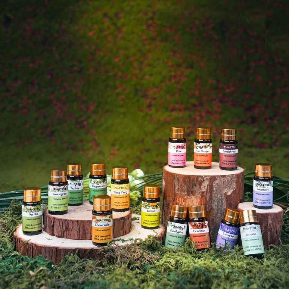 15x 5ML Essential Oil Set Aromatherapy Gift Kit Set Pure Oils for Humidifier - Image 3 of 4