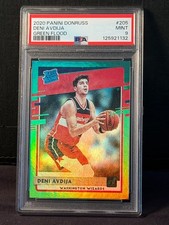 2020-21 Panini Donruss Rated Rookies Green Flood Deni Avdija #205  RC MINT! PSA9