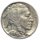 1915-D Buffalo Nickel Obverse Lamination ANACS AU50 Details