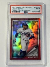 2022 Topps Transcendent Collection Mookie Betts #TTC-26 PSA 9 Chrome Red #/4
