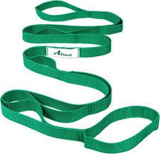 Stretching Strap Yoga Straps for Physical Therapy, 10 Loops Non-Elastic Stretch