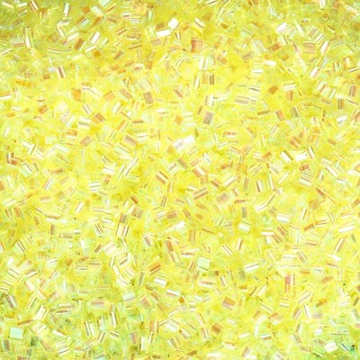 Straw Tube Beads, 70 g 3D Plastic Beads for Crystal Mud Fantasy Yellow