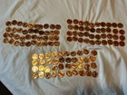 3 Rolls of 40 24K Gold Plated Buffalo Nickels Minted from 1913-1938- 120 Coins