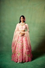 LENGHA INDIAN WEDDING PARTY PAKISTANI DESIGNER GOWN WEAR BOLLYWOOD FULLYSTITCHE