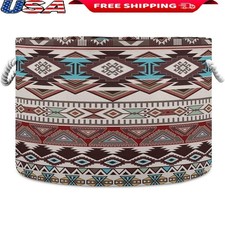 Large Durable Canvas Storage Basket W/ Soft Handles Organizing Home Essentials