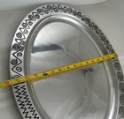 Wilton Co Armetale Reggae Large Aluminum Oval Serving Platter Tray 19.75"x15.75" — photo 8