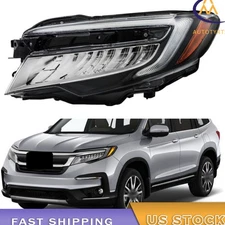 LED Headlight Headlamp Assembly For 19-22 Honda Pilot/19-21 Passport Left Side