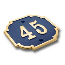 Brass Numbers Letters Customized House Apartment Door Address Plaque Brass