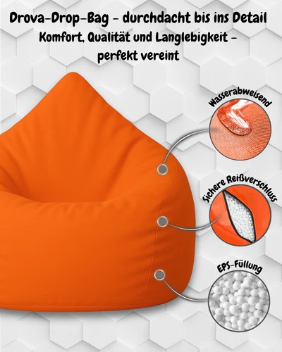 PatchHome Sitzsack XL- Jumbo Sitzkissen Bodenkissen Kinder und Erwachsene - Bild 107 von 203