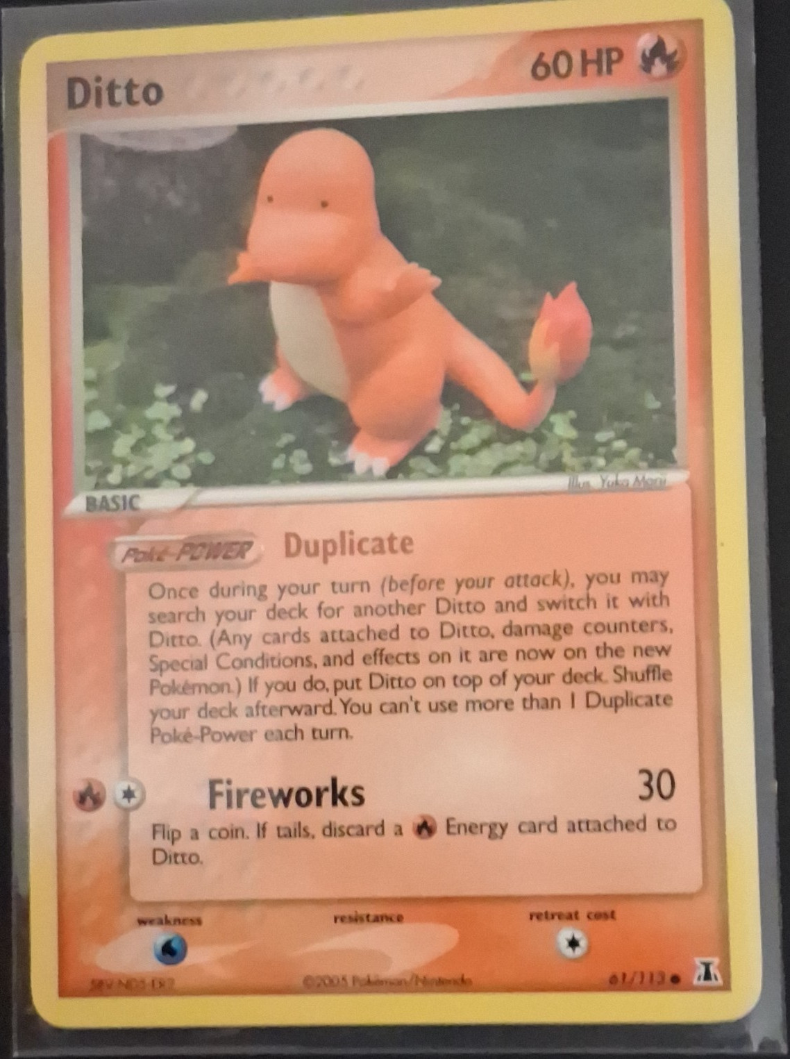 The Pokémon Company Ditto (Charmander) 61/113 EX Delta Species Regular 60 HP