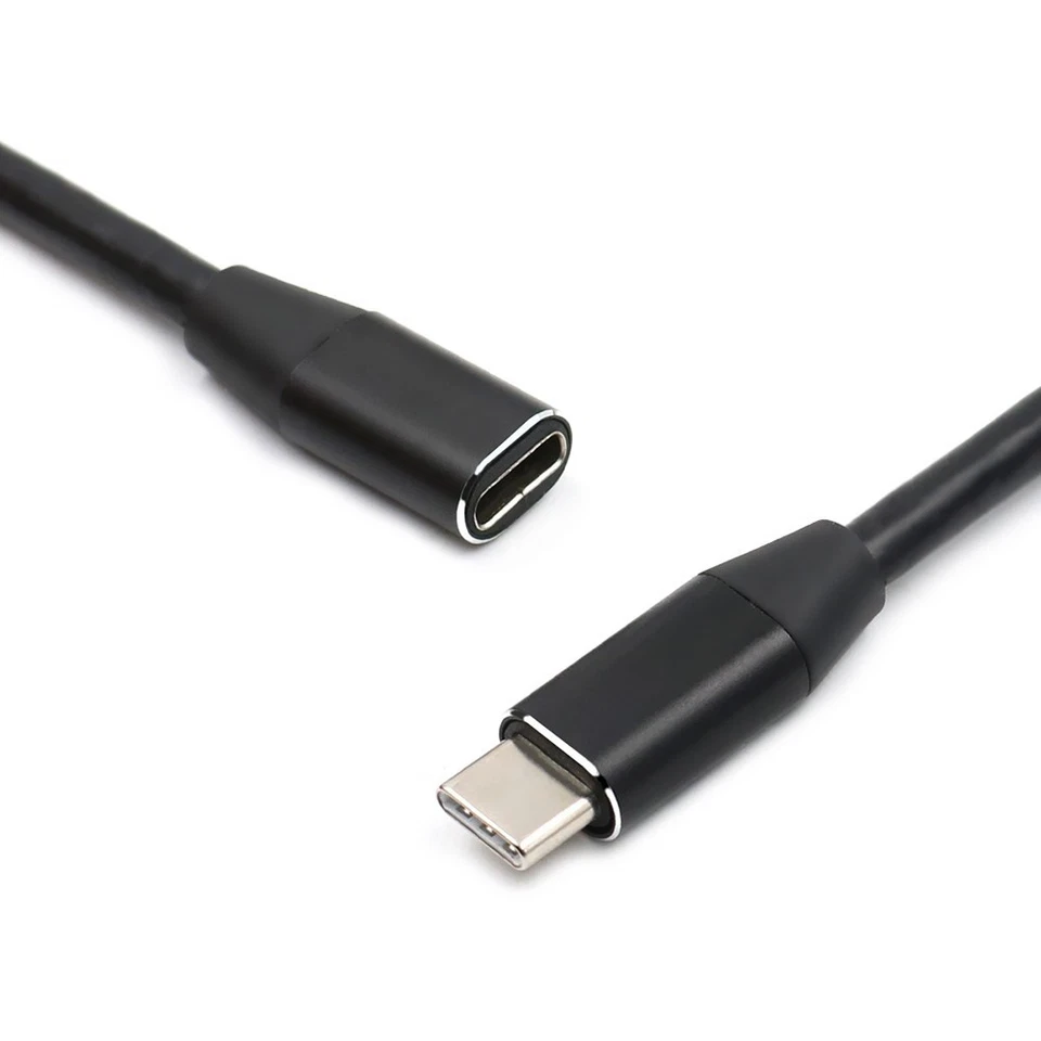 1pc 1 mètre d'extension de câble de type C USB 3.1 USB C mâle à femelle - Photo 3/4