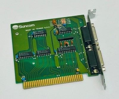 Suncom Technologies SM-124-2 2-Port 8 Bit ISA Joystick Game Card - Vintage