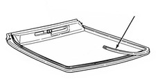 1977-78 Ford Mustang Ii T-top Glass Panel To Roof Seal Weatherstrips