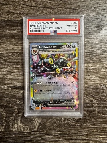 Pokémon Umbreon ex Prismatic Promo Holo PSA 10 Misc Cards #060/131
