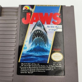 Jaws - Nintendo NES - Cart Only, Tested, Working, Clean, Authentic 