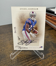 Panini 2012 Prime Signatures Steve Johnson Auto Buffalo Bills #169 /25