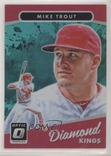 2017 Panini Donruss Optic Diamond Kings Aqua Prizm 267/299 Mike Trout #13 1s6