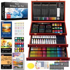 Art Supplies, 195 Pack Art Set Drawing Kit for Kids Teens Girls Boys Adult, A...