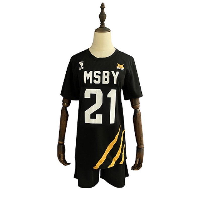 Haikyuu Uniform MSBY NO.21 Black Jackal Shoyo Hinata Model Costume