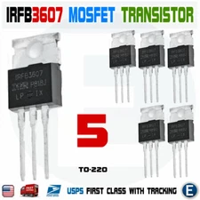 5PCS IRFB3607PBF IRFB3607 Mosfet N-Channel 75V 80A TO-220 Transistor IRF3607