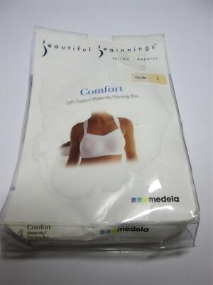 NWT Medela Bra Size L Nude Wireless Unlined Nursing Light Support Racerback