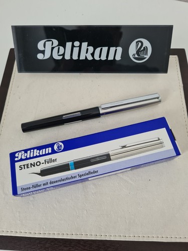 Pelikan P470 Steno Füller Schwarz Füllfederhalter Füllhalter 1996 NEU / OVP
