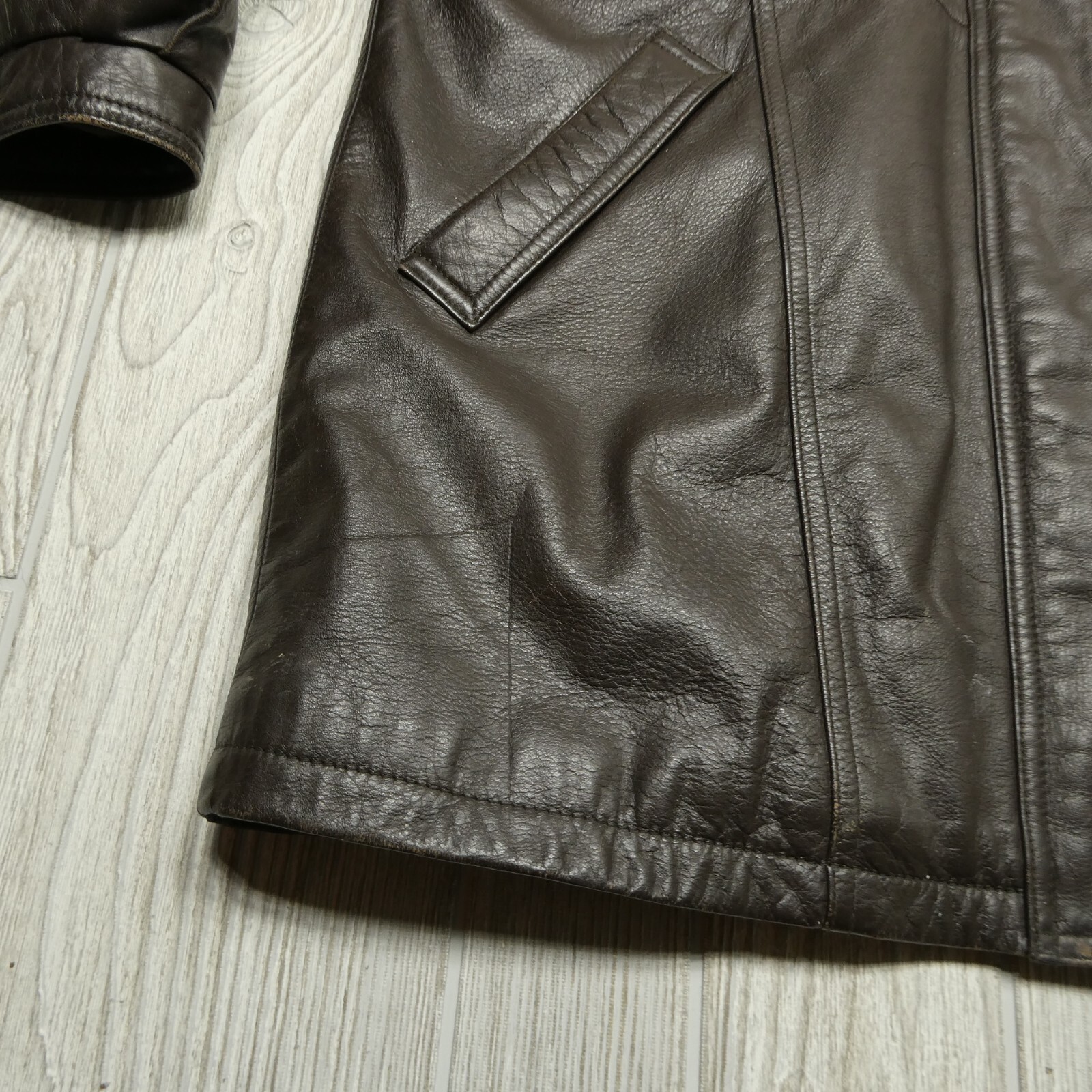 Field Gear FG Leather Jacket Adult Medium Brown Hoode… Gem